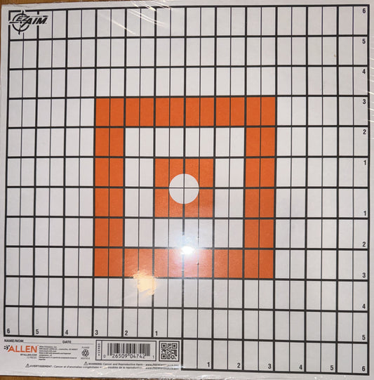 Allen EZ-Aim Sight In Target 12X12   12PK