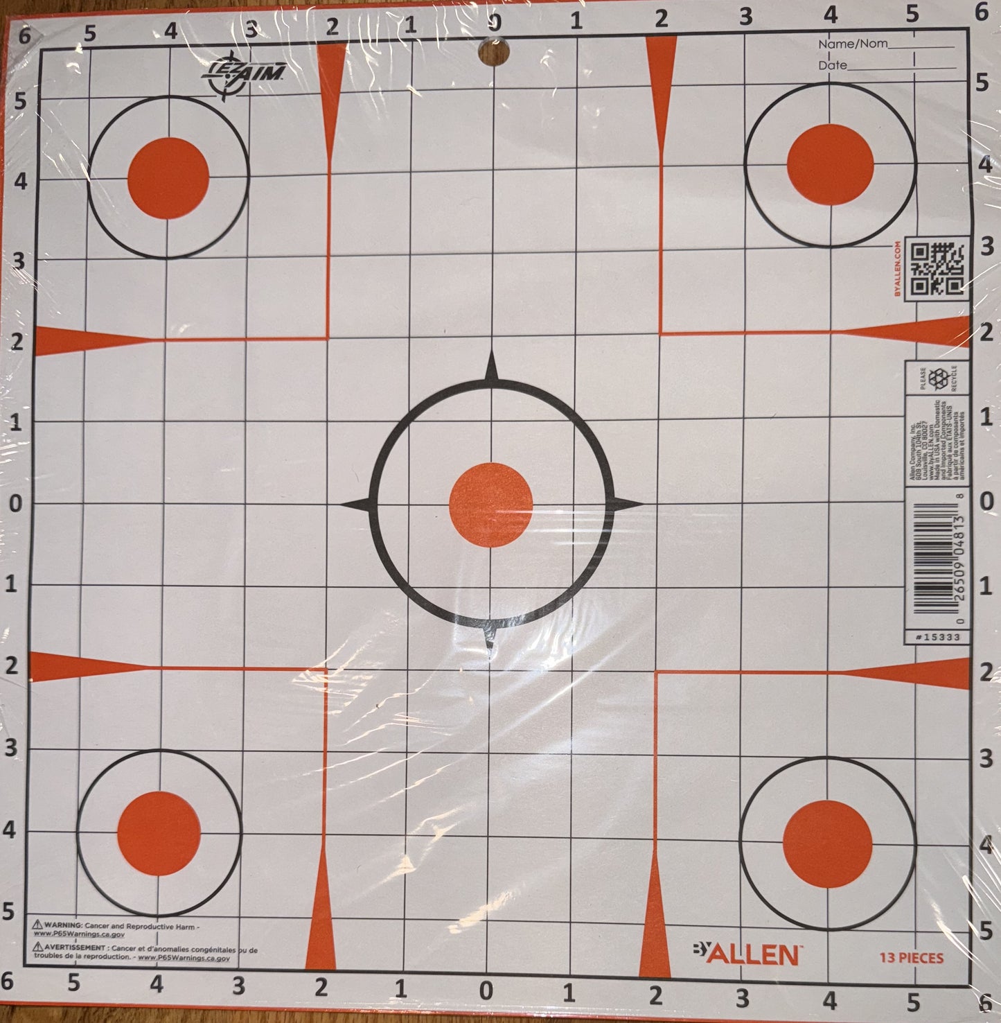 Allen EZ-Aim Sight In Target 12X12    13PK